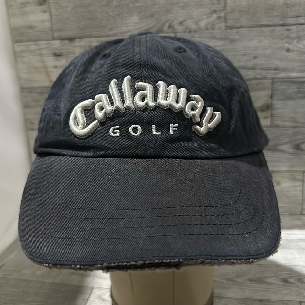 Callaway Golf gray distressed baseball cap hat